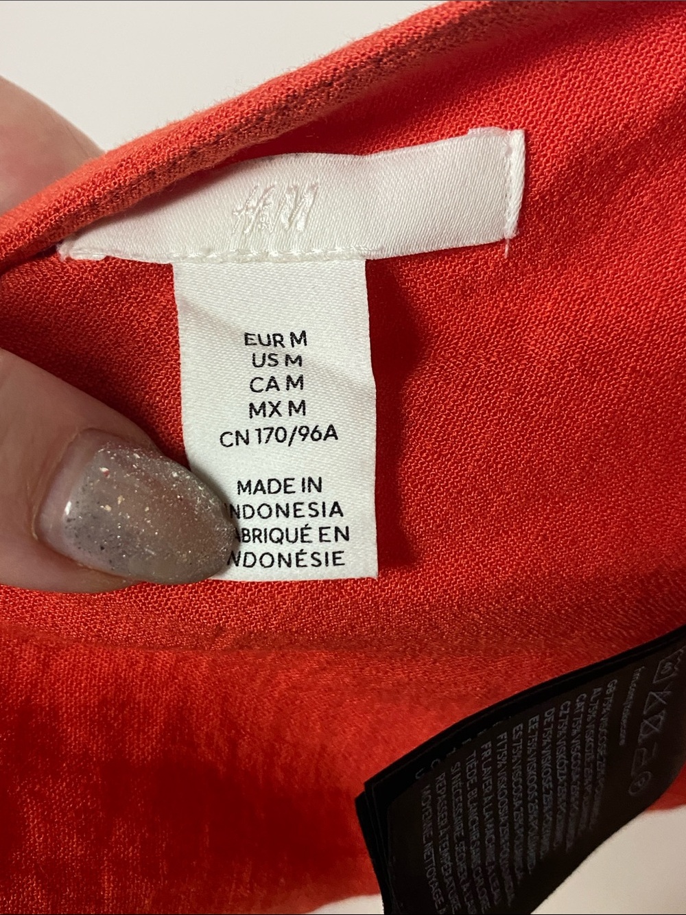 H&M Red High Cross-Neck Crop Top - Picture 4 of 5